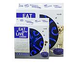 Eat Slow Live Longer voerbak Original blue