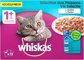 Whiskas kattenvoer Adult Vis in Gelei <br>12 x 100 gr