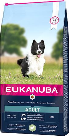 Eukanuba Hondenvoer Adult S/M Lamb & Rice 12 kg