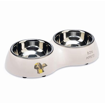 Beeztees Puppy Dinerset Binky Roze