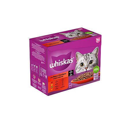 Whiskas Kattenvoer Senior Classic Selectie in Saus 12 x 85 gr