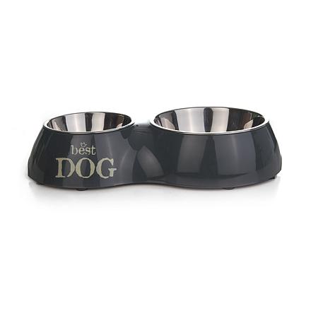 Beeztees Dinerset Best Dog Grijs<br> 160 ml + 350 ml