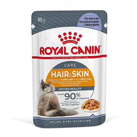 Royal Canin Kattenvoer Hair & Skin in Jelly 12 x 85 gr